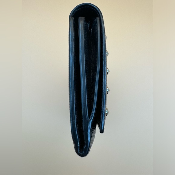 ❌SOLD❌Saint Laurent Grain de Poudre Studded Wallet - Picture 3 of 7